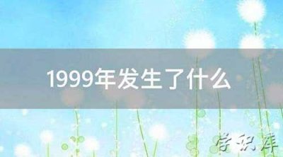 ​1999年发生了什么，1999年保密协议