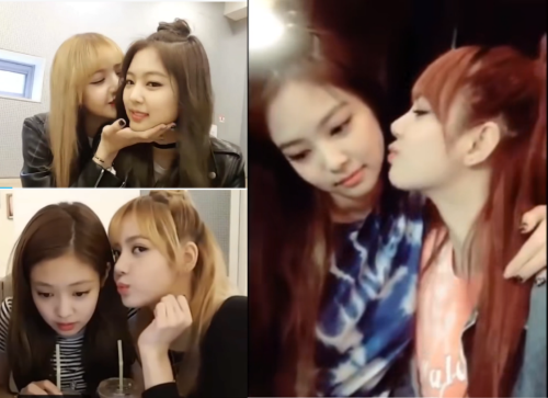 Lisa亲亲Jennie登上热搜，Blackpink果真是名副其实亲亲团