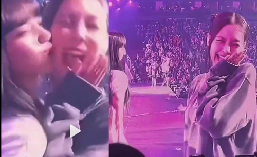 Lisa亲亲Jennie登上热搜，Blackpink果真是名副其实亲亲团