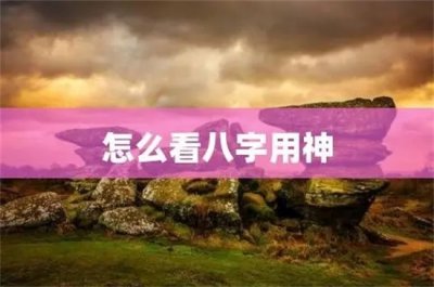 ​测运气以什么为用神