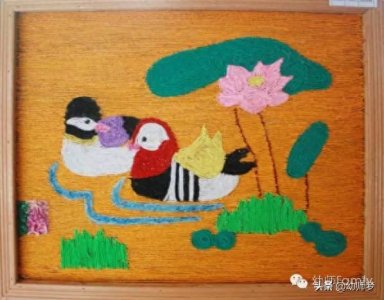 ​漂亮的手工毛线粘贴画，果断收藏啦