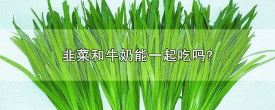 ​牛奶能和韭菜一起吃么 韭菜与牛奶能一起吃吗