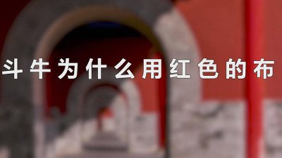 ​斗牛时为啥用红布 在斗牛时为什么要使用红色的布