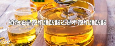 ​所有植物油含有的脂肪酸都是不饱和脂肪酸嘛 植物油含有大量的不饱和脂肪酸和必