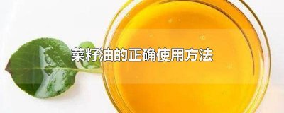 ​菜籽油怎样用好吃 菜籽油怎样用来炒菜