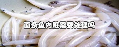 ​面条鱼内脏需要处理吗图片 面条鱼内脏怎么处理