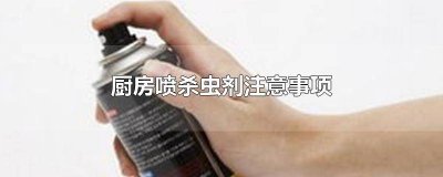 ​厨房喷了杀虫剂要紧吗 厨房使用杀虫剂注意事项
