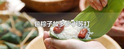 ​包粽子什么时候放小苏打 包粽子需要放小苏打吗