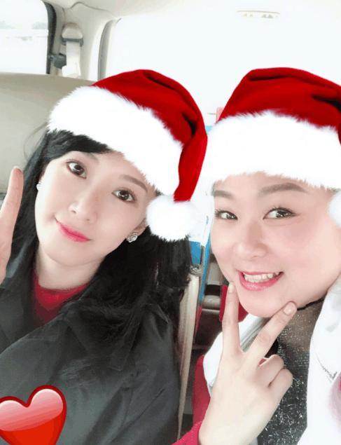 阔太李念平安夜探班佟丽娅, 姐妹情深好让人羡慕
