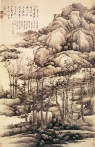 ​龚贤，清代画家、诗人、书法家，名列“金陵八家”之首。