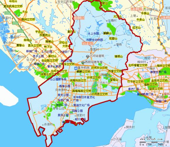 深圳南山地图（深圳南山地图高清版 全图）
