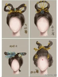 ​古风发髻合集，参考如下，记得收藏哦