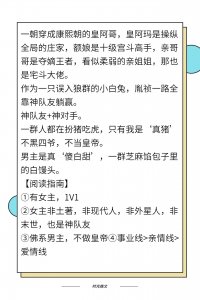 ​古言小说推荐：好看的清穿类型小说