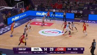 ​亚洲杯：中国男篮31分大胜印度两连胜 胡明轩17+5三分 王俊杰5中5