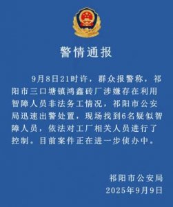 ​湖南祁阳一砖厂涉嫌非法雇用智障人员务工被查