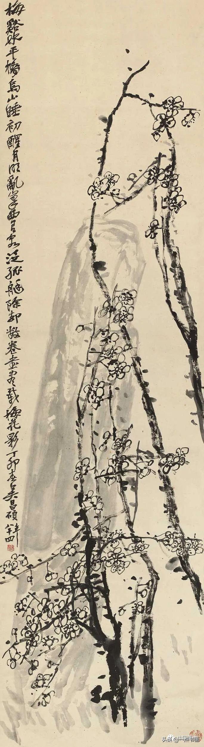 吴昌硕简介及代表作品(吴昌硕 精品80幅欣赏)