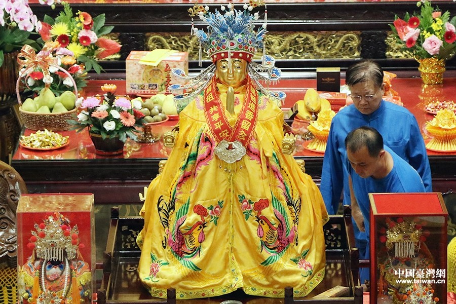 长岛显应宫千年妈祖因缘金身赴台结缘会亲 众多信众进香祈愿