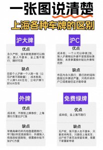 ​关于你不一定知道的沪牌区别和冷知识