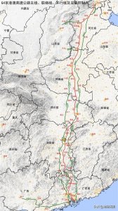 ​G4京港澳高速公路主线、联络线、并行线及主要控制点示意图