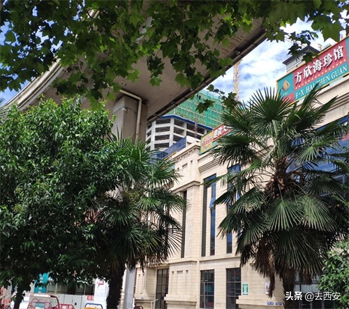 西安方欣海鲜市场实拍：交通畅通，部分围挡