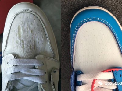 ​史上最详细解说Aj1 ow北卡蓝真假对比 一眼鉴别假货