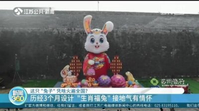 ​这只“兔子”凭啥火遍全国？南京老门东15米高兔子灯这样搭建