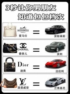 ​3秒，让你男朋友知道包包的档次