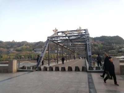 ​万里黄河第一桥——兰州黄河铁桥中山桥盛景